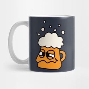 Sad mug of beer. Mug